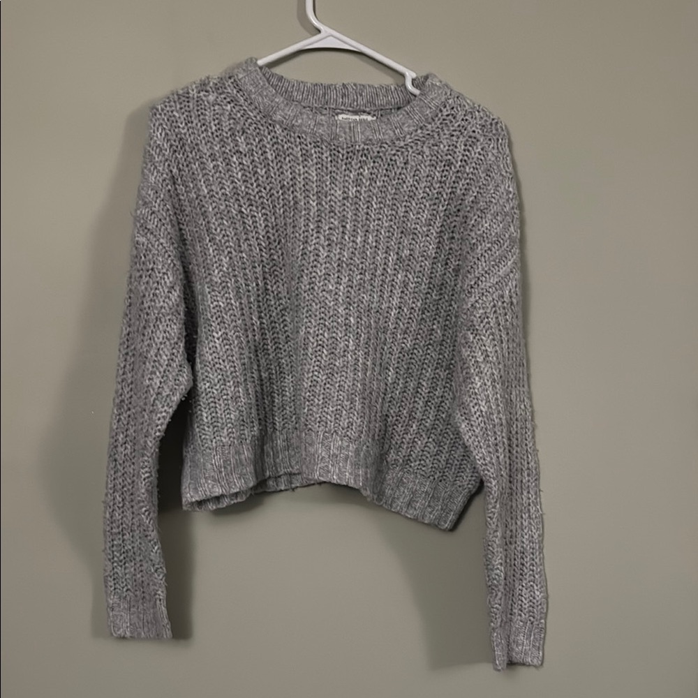Gray Knit Women's Sweater